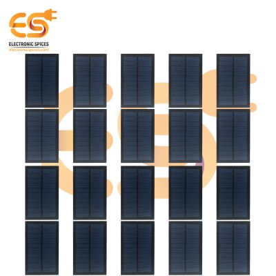 152.3mm x95mm 6V 300mAh Rectangle Shaped Polycrystalline Mini Epoxy Solar Panels Pack of 50
